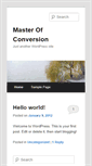 Mobile Screenshot of mastersofconversion.com